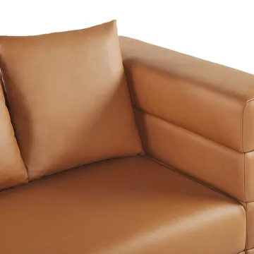 3-sits soffa Granna - Brun - Möbler - Vardagsrum - Soffor - Skinnsoffor