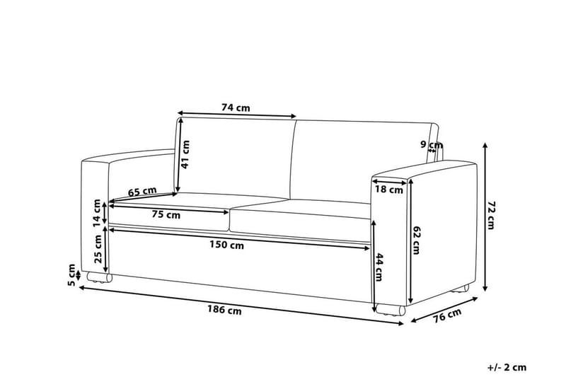 HELSINKI Soffa 3 sits - Möbler - Vardagsrum - Soffor - 3-sits soffor