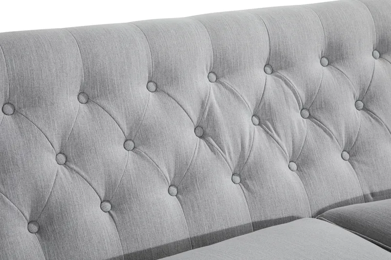 Howard 3-sits Tygsoffa - Grå - Möbler - Vardagsrum - Soffor - 3-sits soffor