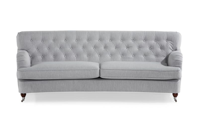 Howard Riviera 3-sits Svängd Tygsoffa - Grå - Möbler - Vardagsrum - Soffor - 3-sits soffor