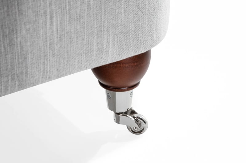 Howard Riviera 3-sits Svängd Tygsoffa - Grå - Möbler - Vardagsrum - Soffor - 3-sits soffor