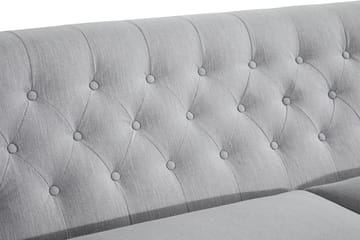Howard Riviera 3-sits Svängd Tygsoffa - Grå - Möbler - Vardagsrum - Soffor - 3-sits soffor