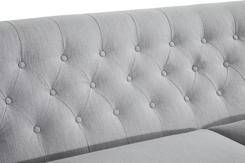 Howard Riviera 3-sits Svängd Tygsoffa - Grå - Möbler - Vardagsrum - Soffor - 3-sits soffor