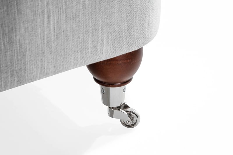 Howard Riviera 3-sits Svängd Tygsoffa - Grå - Möbler - Vardagsrum - Soffor - 3-sits soffor