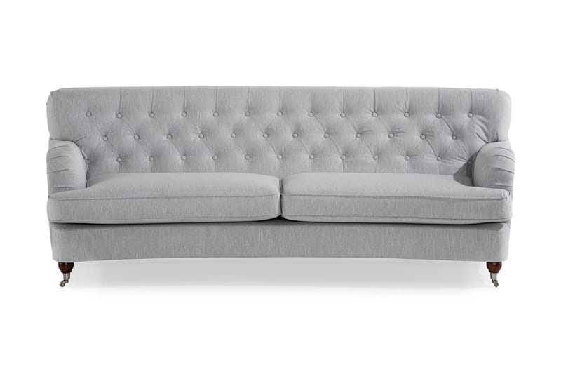 Howard Riviera 3-sits Svängd Tygsoffa - Grå - Möbler - Vardagsrum - Soffor - 3-sits soffor