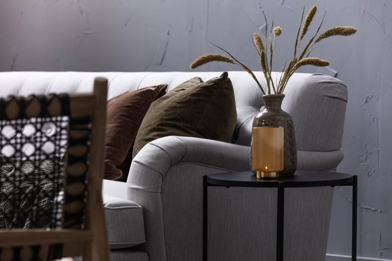 Howard Riviera 3-sits Svängd Tygsoffa - Grå - Möbler - Vardagsrum - Soffor - 3-sits soffor
