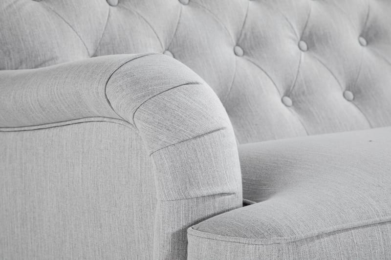 Howard Riviera 3-sits Svängd Tygsoffa - Grå - Möbler - Vardagsrum - Soffor - 3-sits soffor