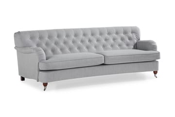 Howard Riviera 3-sits Svängd Tygsoffa - Grå - Möbler - Vardagsrum - Soffor - 3-sits soffor