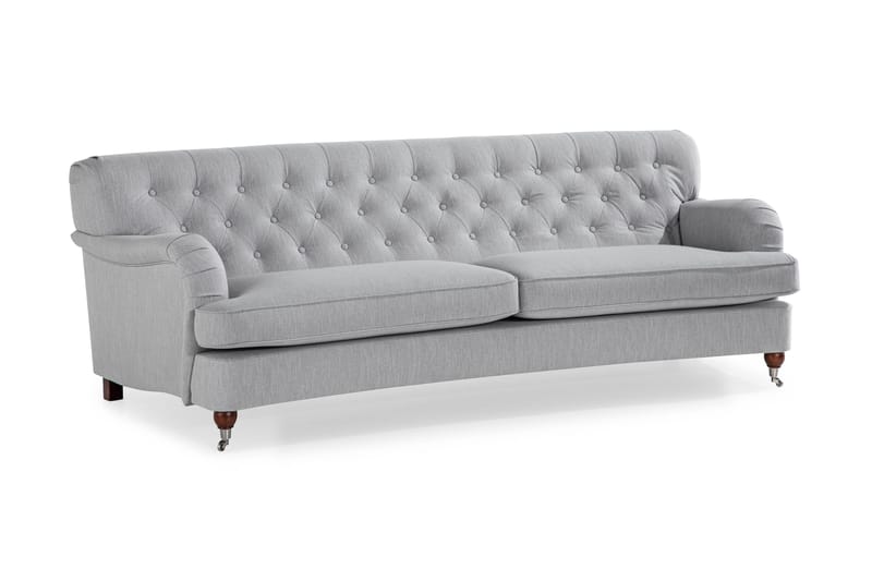 Howard Riviera 3-sits Svängd Tygsoffa - Grå - Möbler - Vardagsrum - Soffor - 3-sits soffor