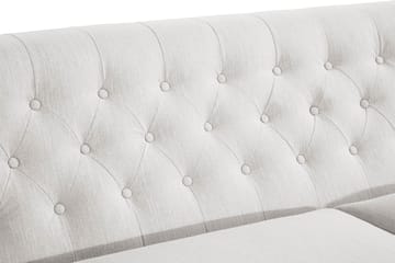 Howard Riviera 3-sits Svängd Tygsoffa - Ljusgrå - Möbler - Vardagsrum - Soffor - 3-sits soffor