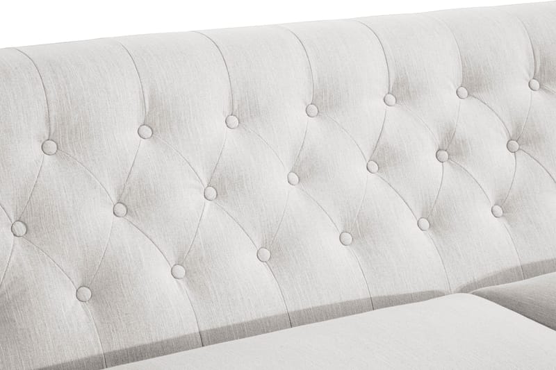 Howard Riviera 3-sits Svängd Tygsoffa - Ljusgrå - Möbler - Vardagsrum - Soffor - 3-sits soffor