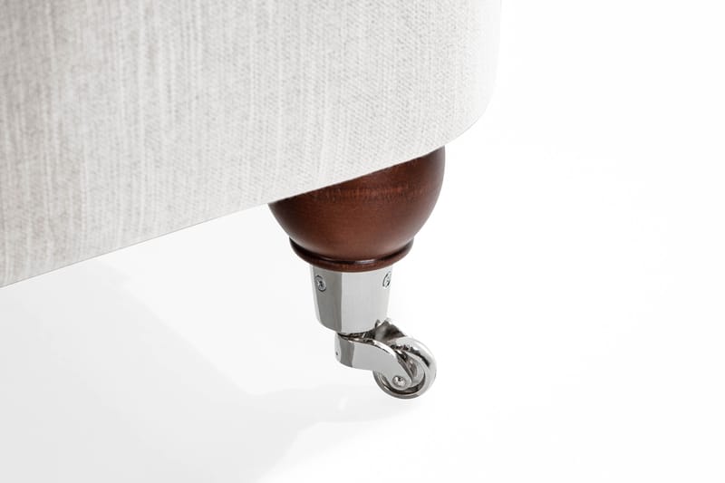 Howard Riviera 3-sits Svängd Tygsoffa - Ljusgrå - Möbler - Vardagsrum - Soffor - 3-sits soffor