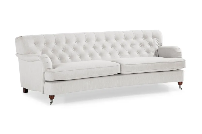 Howard Riviera 3-sits Svängd Tygsoffa - Ljusgrå - Möbler - Vardagsrum - Soffor - 3-sits soffor