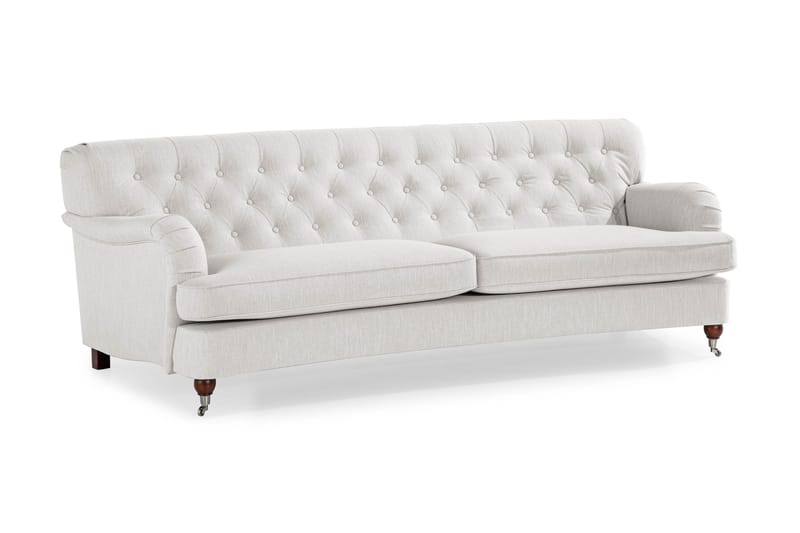 Howard Riviera 3-sits Svängd Tygsoffa - Ljusgrå - Möbler - Vardagsrum - Soffor - 3-sits soffor