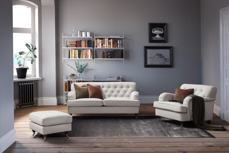 Howard Riviera 3-sits Tygsoffa - Ljusgrå - Möbler - Vardagsrum - Soffor - 3-sits soffor