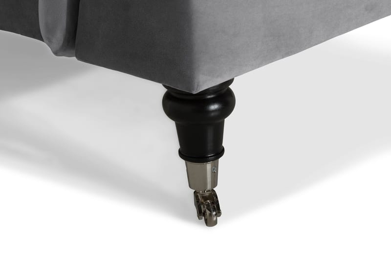 Howard soffa utan divan & schäslong Bloomington Howard Classic Sammetssoffa 3-sits Vera 2, Grå Sammet - Möbler - Vardagsrum - Soffor - 3-sits soffor