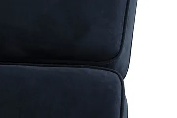 Howard soffa utan divan & schäslong Bloomington Howard Classic Sammetssoffa 3-sits Vera 4, Blå Sammet - Möbler - Vardagsrum - Soffor - 3-sits soffor