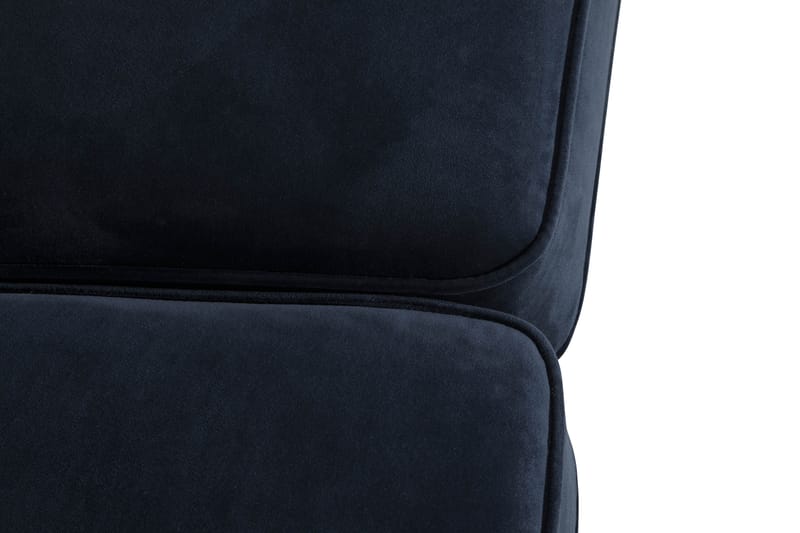Howard soffa utan divan & schäslong Bloomington Howard Classic Sammetssoffa 3-sits Vera 4, Blå Sammet - Möbler - Vardagsrum - Soffor - 3-sits soffor