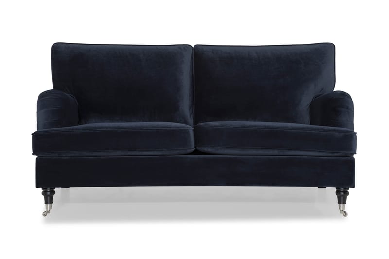 Howard soffa utan divan & schäslong Bloomington Howard Classic Sammetssoffa 3-sits Vera 4, Blå Sammet