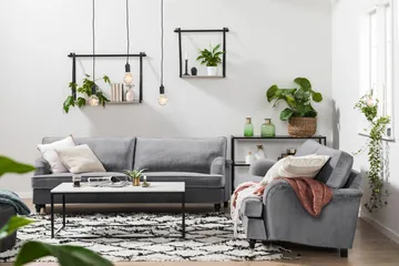 Howard soffa utan divan & schäslong Bloomington Howard Classic Sammetssoffa 3,5-sits Vera 2, Grå Sammet - Möbler - Vardagsrum - Soffor - 3-sits soffor
