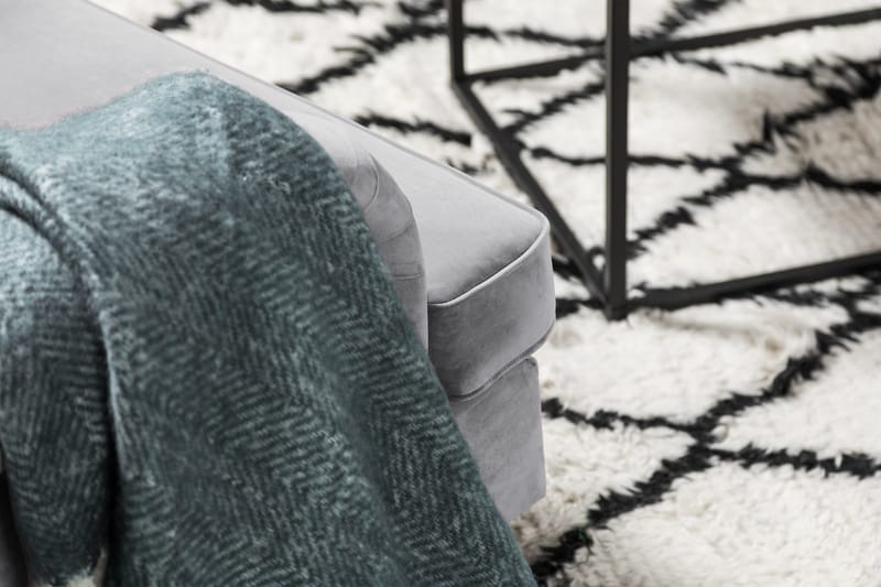 Howard soffa utan divan & schäslong Bloomington Howard Classic Sammetssoffa 3,5-sits Vera 2, Grå Sammet - Möbler - Vardagsrum - Soffor - 3-sits soffor