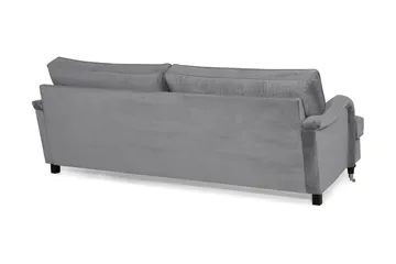 Howard soffa utan divan & schäslong Bloomington Howard Classic Sammetssoffa 3,5-sits Vera 2, Grå Sammet - Möbler - Vardagsrum - Soffor - 3-sits soffor