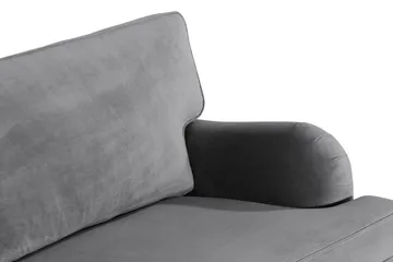 Howard soffa utan divan & schäslong Bloomington Howard Classic Sammetssoffa 3,5-sits Vera 2, Grå Sammet - Möbler - Vardagsrum - Soffor - 3-sits soffor