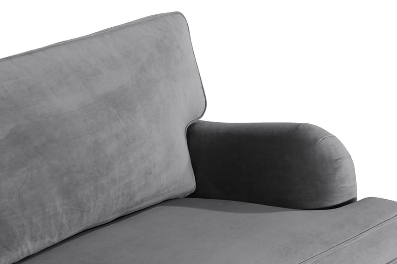Howard soffa utan divan & schäslong Bloomington Howard Classic Sammetssoffa 3,5-sits Vera 2, Grå Sammet - Möbler - Vardagsrum - Soffor - 3-sits soffor
