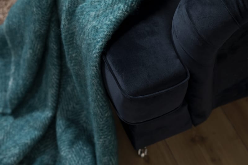 Howard soffa utan divan & schäslong Bloomington Howard Classic Sammetssoffa 3,5-sits Vera 4, Blå Sammet - Möbler - Vardagsrum - Soffor - 3-sits soffor