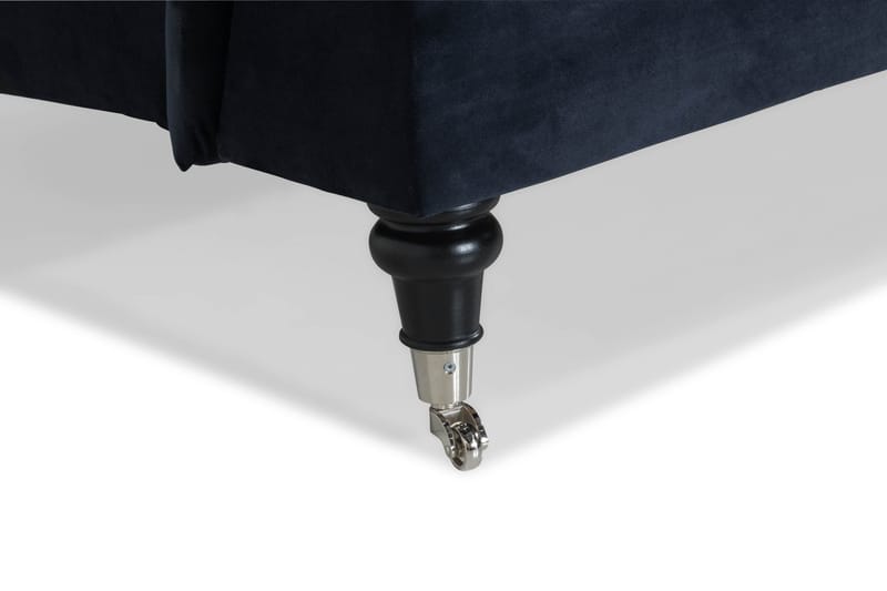 Howard soffa utan divan & schäslong Bloomington Howard Classic Sammetssoffa 3,5-sits Vera 4, Blå Sammet - Möbler - Vardagsrum - Soffor - 3-sits soffor