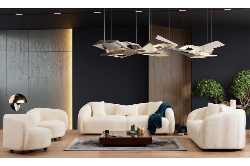 Hungirr Soffa 3-sits - Beige|Bouclé - Möbler - Vardagsrum - Soffor - 3-sits soffor