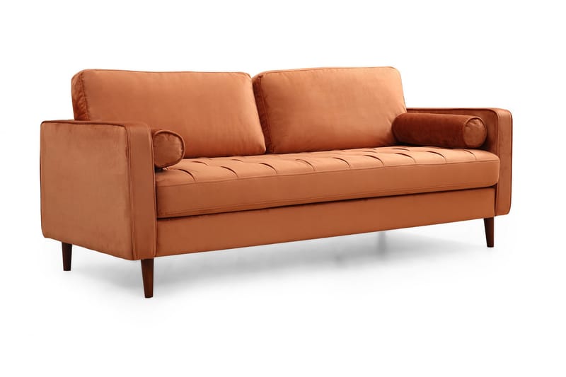 HUOWOOD Soffa 3-sits Orange - Möbler - Vardagsrum - Soffor - 3-sits soffor