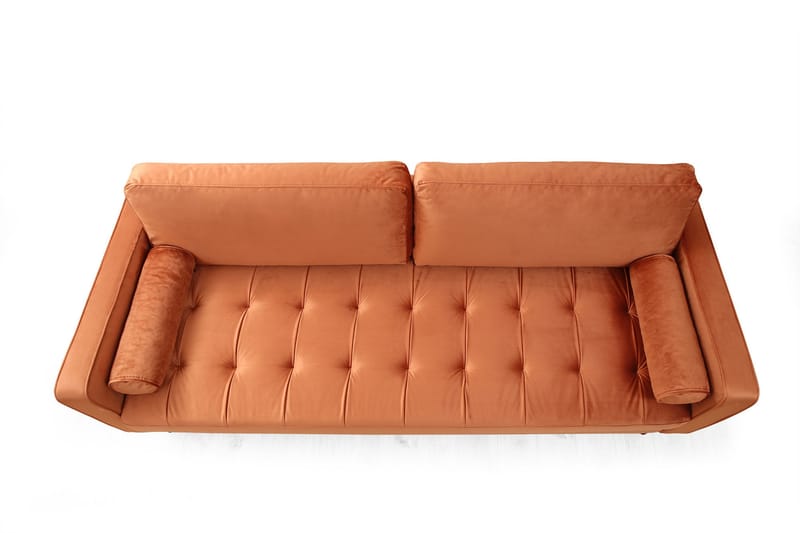HUOWOOD Soffa 3-sits Orange - Möbler - Vardagsrum - Soffor - 3-sits soffor
