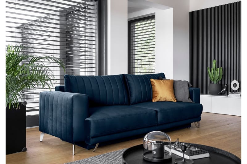 Jalissia 3-sits Soffa - Blå - Möbler - Vardagsrum - Soffor - 3-sits soffor
