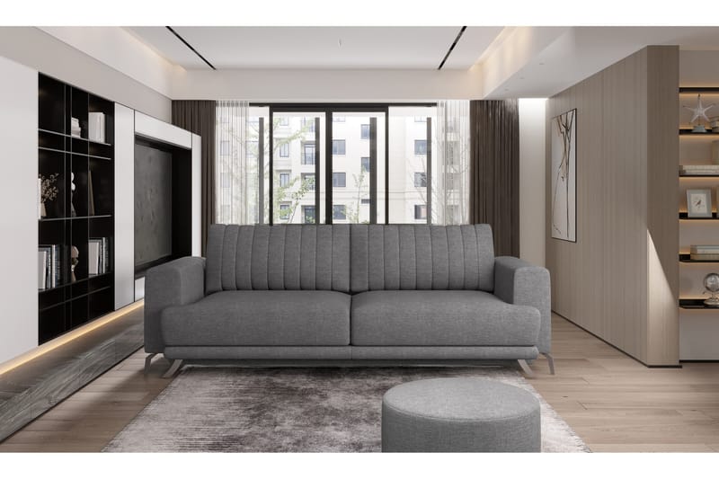 Jalissia 3-sits Soffa - Grå - Möbler - Vardagsrum - Soffor - 3-sits soffor