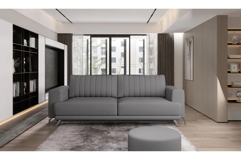 Jalissia 3-sits Soffa, Grå