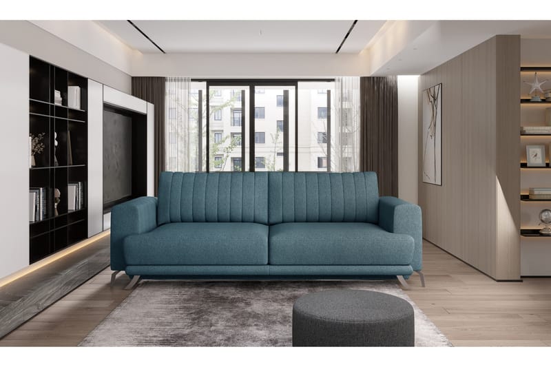 Jalissia 3-sits Soffa, Ljusblå