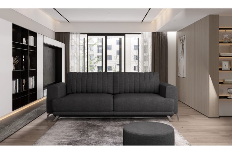 Jalissia 3-sits Soffa, Mörkgrå