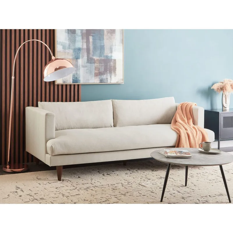 3-sits soffa Jarpen - Beige, mörkt trä - Möbler - Vardagsrum - Soffor - 3-sits soffor