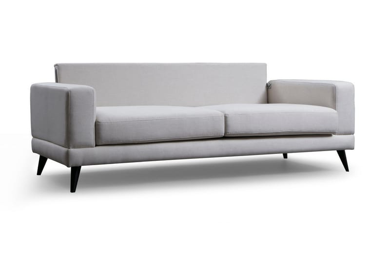 JENNAWAY 3-sits Soffa Beige/Svart - Möbler - Vardagsrum - Soffor - 3-sits soffor