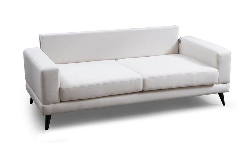 JENNAWAY 3-sits Soffa Beige/Svart - Möbler - Vardagsrum - Soffor - 3-sits soffor