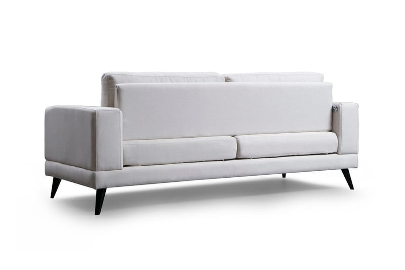 JENNAWAY 3-sits Soffa Beige/Svart - Möbler - Vardagsrum - Soffor - 3-sits soffor