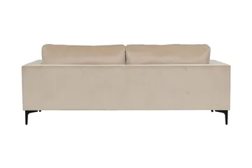 Johana 3-sits Sammetssoffa - Beige - Möbler - Vardagsrum - Soffor - 3-sits soffor