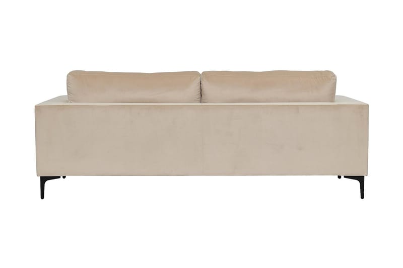 Johana 3-sits Sammetssoffa - Beige - Möbler - Vardagsrum - Soffor - 3-sits soffor