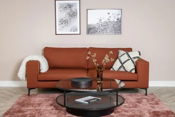 Johana 3-sits Soffa - Röd - Möbler - Vardagsrum - Soffor - 3-sits soffor