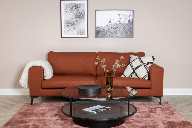 Johana 3-sits Soffa - Röd - Möbler - Vardagsrum - Soffor - 3-sits soffor