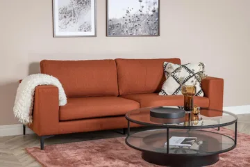 Johana 3-sits Soffa - Röd - Möbler - Vardagsrum - Soffor - 3-sits soffor