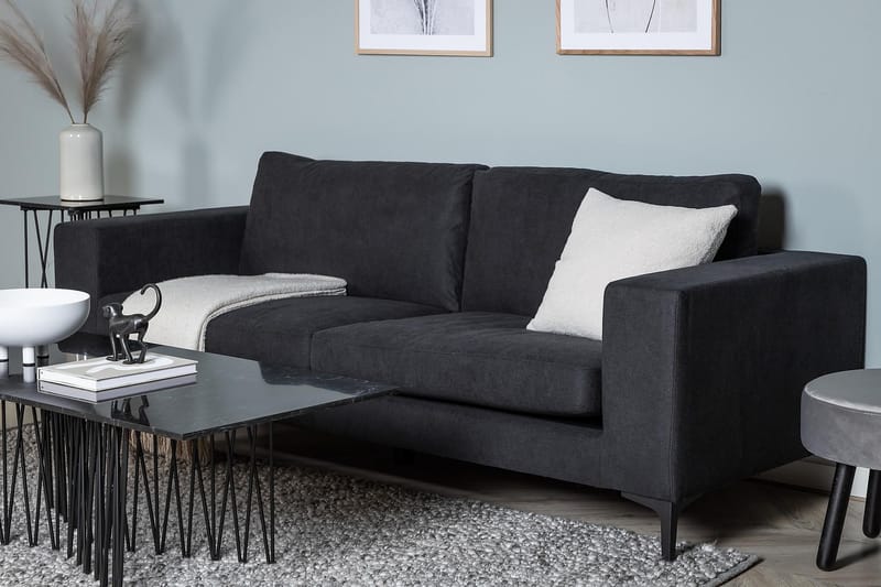 Johana 3-sits soffa - Svart - Möbler - Vardagsrum - Soffor - 3-sits soffor