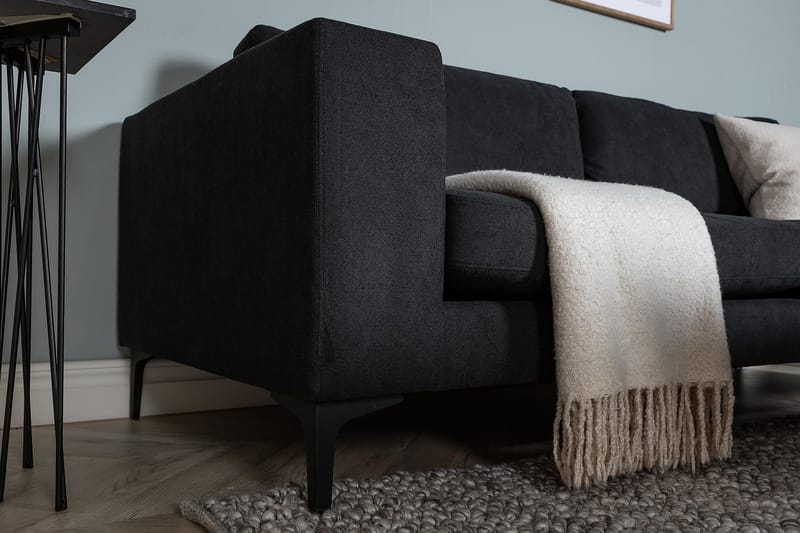 Johana 3-sits soffa - Svart - Möbler - Vardagsrum - Soffor - 3-sits soffor