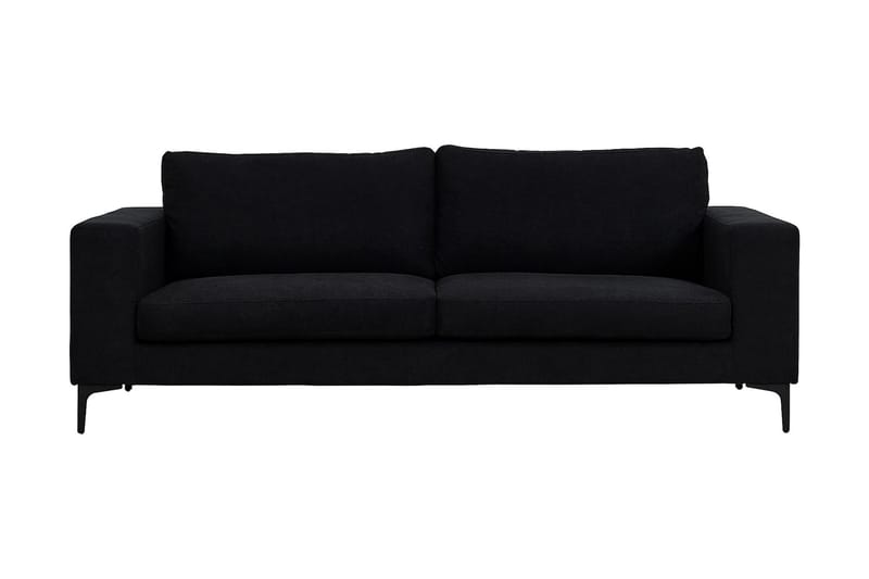 Johana 3-sits soffa, Svart
